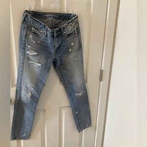 American Eagle Outfitters Women’s Distressed Boy Jean (Size 00, Regular)